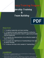 NSTP Literacy Training Program Leadership & Team Building