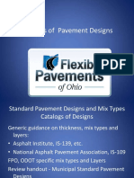 Standard Pavement Design Catalogs