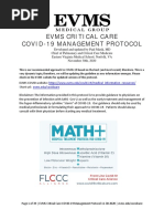 Evms Critical Care Covid-19 Management Protocol