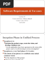 Software Requirements & Use Cases: Course Instructor: Idrees Ahmad Course Code: SE321