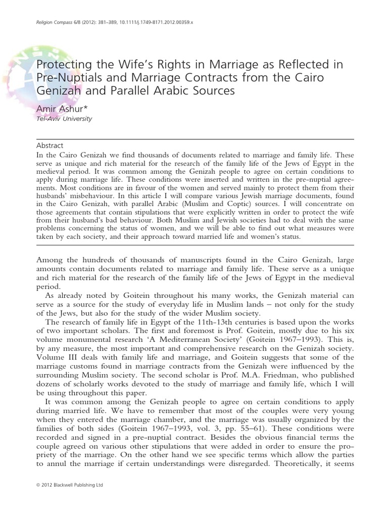 Protecting The Wife S Rights in Marriage | PDF | Wife | Husband