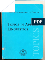 Kormos-Csölle Topics in Applied Linguistics (2004) PDF