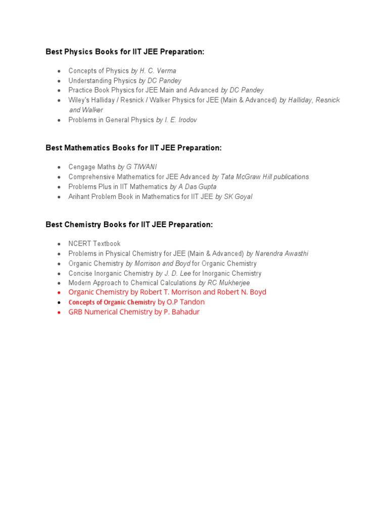 Best Physics Books for IIT JEE Prep | PDF
