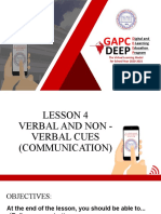 01 LESSON 4 VERBAL AND NON - VERBAL CUES