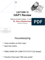 HAP1 Review: Dr. Garry Niedermayer