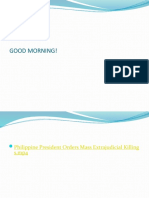 Philippine President Orders Mass Killings