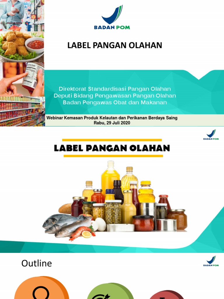 Panduan Label Pangan Olahan | PDF