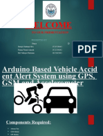 Arduino Based Vehicle Accident Alert System Using GPS, GSM and Accelerometer