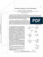 BROMINATION-METHANOLYSIS OF N-ACETYL-2,3-DIMETHYLINDOLE