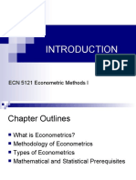 ECN 5121 Econometric Methods I