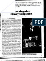 The Singular Henry Singleton