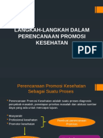 Langkah-Langkah Dalam Perencanaan Promosi Kesehatan