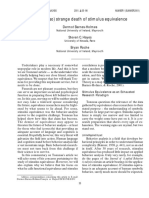 Barnes-Holmes, D. y Hayes, S. (2001) - The (Not So) Strange Death of Stimulus Equivalence. European Journal of Behavior Analysis