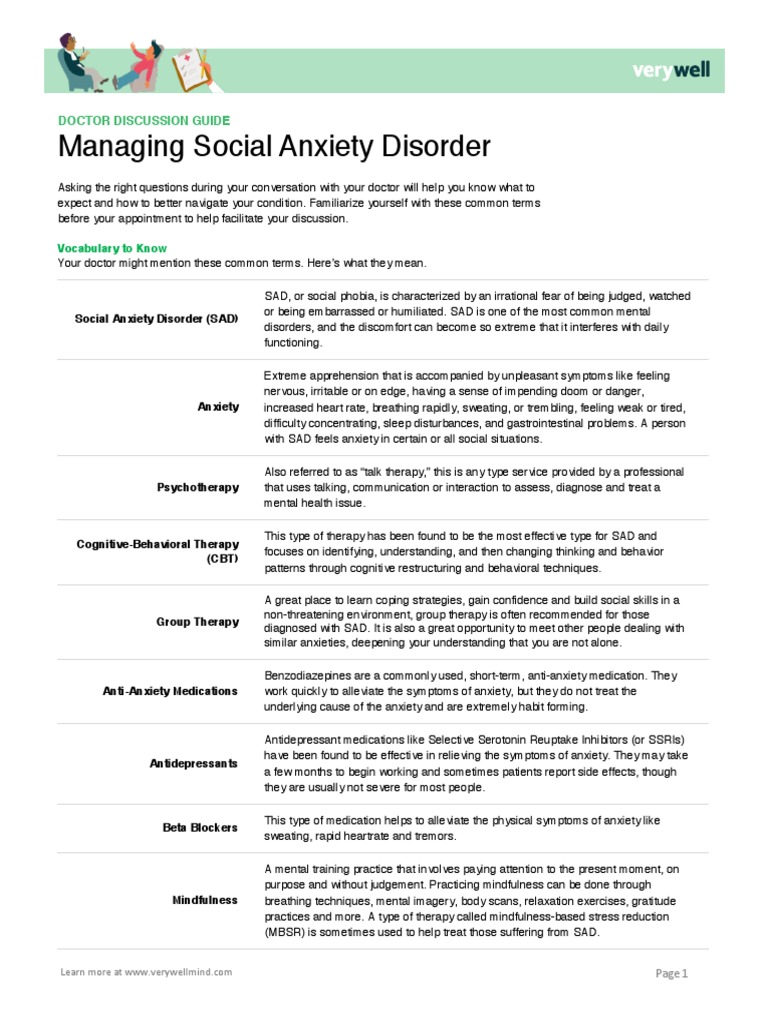 Social Anxiety Doctor Guide | PDF | Anxiety | Anxiety Disorder