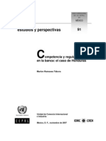 Competencia y Regulación de La Banca Caso Honduras