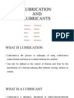 Lubrication and Lubricants