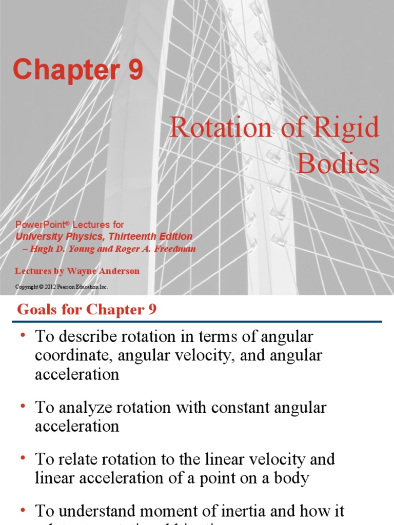 Ch. 9 - Rotation of Rigid Bodies | PDF | Rotation Around A Fixed Axis ...