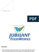 Jubilant Food Financial Analysis Project PPT 2020