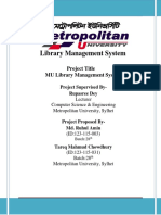 Project Title MU Library Management System