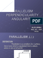 Parallelism Perpendicularity Angularity