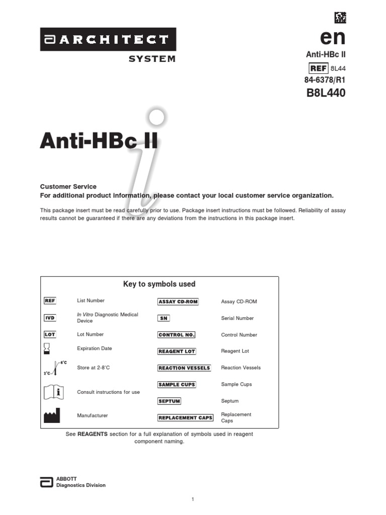Anti-Hbc Ii: System | PDF | Hepatitis B | Blood Plasma