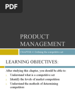 Product Management: CHAPTER 4: Defining The Competitive Set