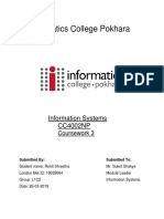 Informatics College Pokhara: Information Systems CC4002NP