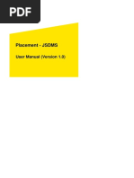 Placement - JSDMS: User Manual (Version 1.0)