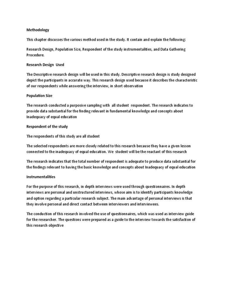 methodology and timeline in concept paper example