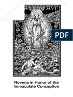 NOVENA in honor of the Immaculate Conception