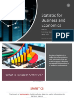 Statistic For Business and Economics: Prof. Hilmar Castro Spring 2020