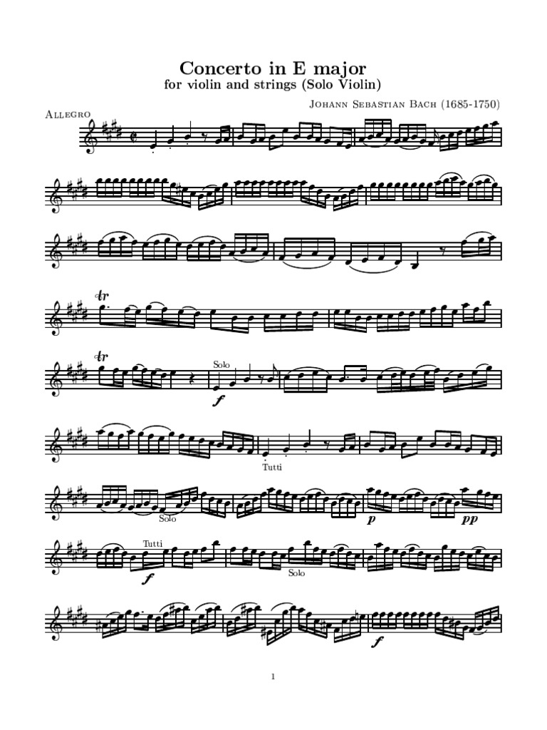 Solo Violin Let