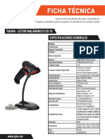 Ficha Tecnica TIOMA Lector Inalambrico CCD 1D QLCW1701 PDF