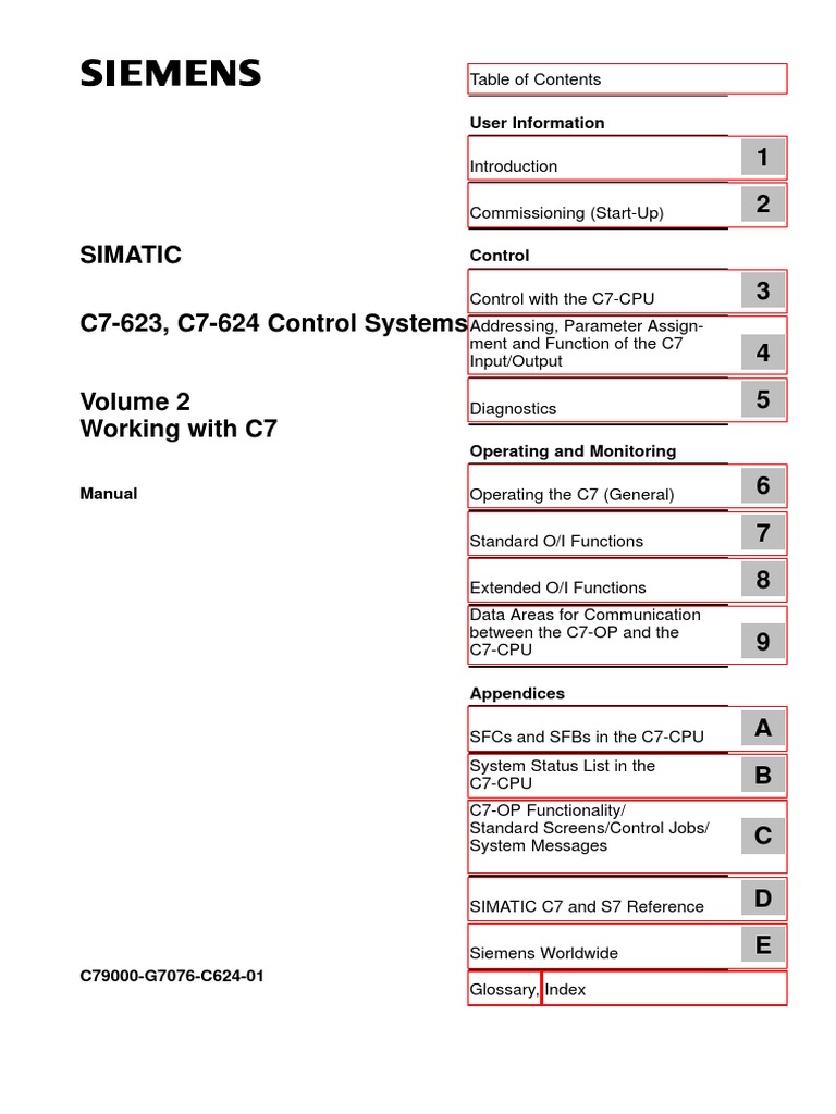 Siemens Simatic c7 623b2 - e | PDF | Input/Output | Computer Program