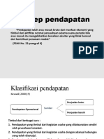 Konsep Pendapatan