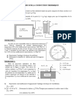 Problèmes Sur La Conduction Thermique