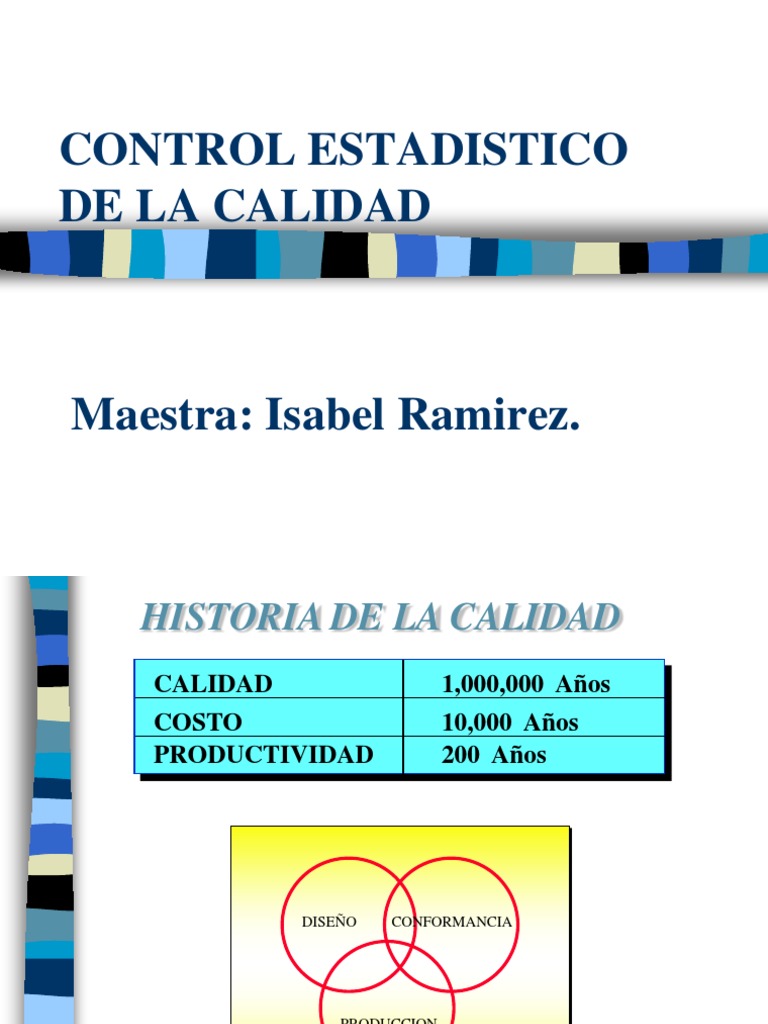 Control Estadístico de la Calidad | PDF | Calidad (comercial) | Diseño