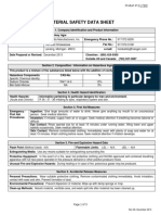 Material Safety Data Sheet: (Acute and Chronic)