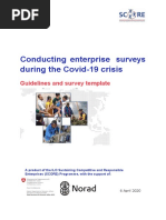 Conducting Enterprise Surveys During The Covid-19 Crisis: Guidelines and Survey Template