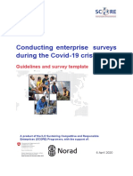 Conducting Enterprise Surveys During The Covid-19 Crisis: Guidelines and Survey Template