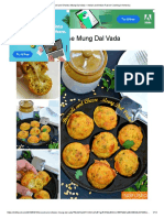 Broccoli and Cheese Mung Dal Vada - Indian and Indian Fusion Cooking in America