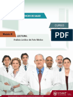 Obligatoria 1 - Análisis Jurídico Del Acto Médico PDF