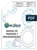 Manual de Procesos de Procedimientos de Talento Humano