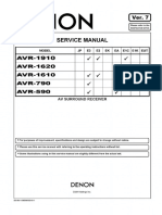 Denon Avr-590 790 1610 1620 1910 Service en PDF