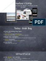 Stanford Cs193P: Developing Applications For Iphone 4, Ipod Touch, & Ipad Fall 2010