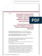 EVOLUÇÃO DA EDUCAÇÃO SUPERIOR A DISTÂNCIA NO BRASIL_ UMA ANÁLISE A PARTIR DE PROCESSOS DE INSTITUCIONALIZAÇÃO