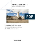 Historia Arquitectónica y Urbana Ecuatoriana