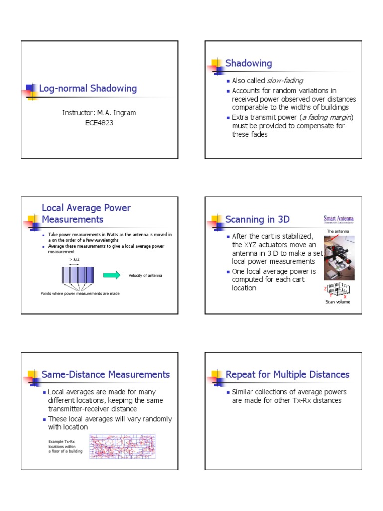 Log-normal Shadowing in Wireless Networks | PDF | Normal Distribution ...