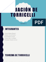 Ecuación de Torricelli
