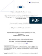 Guía para Los Solicitantes de Subvenciones - IEDDH 2020